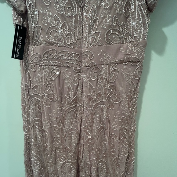 R&M Richards Elegant Blush Pink Sequin Evening Gown - Picture 7 of 13